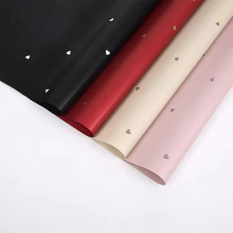 MYHC-63 Little Love Dekorasyon Pearlescent Film Bopp Cotton Flower Packaging Film