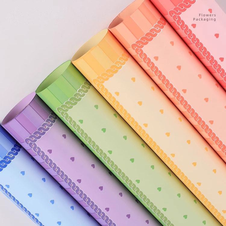 MYHC-65 Princess Dress Maliwanag na Kulay ng Plastic Flower Packaging Film