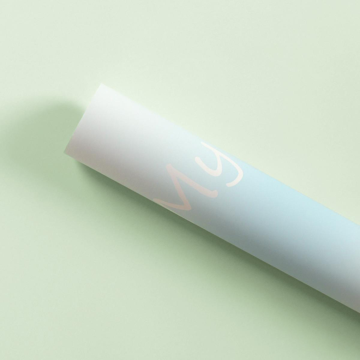 MYHC-66 Macaron Gradient Color Waterproof Flower Wrapping Paper