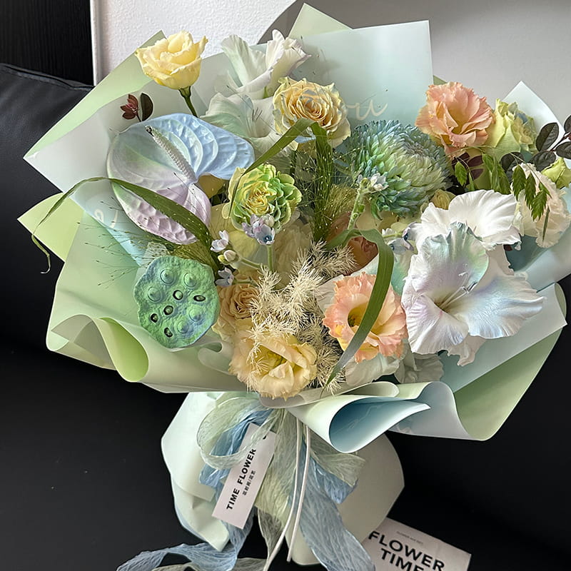 MYHC-66 Macaron Gradient Color Waterproof Flower Wrapping Paper