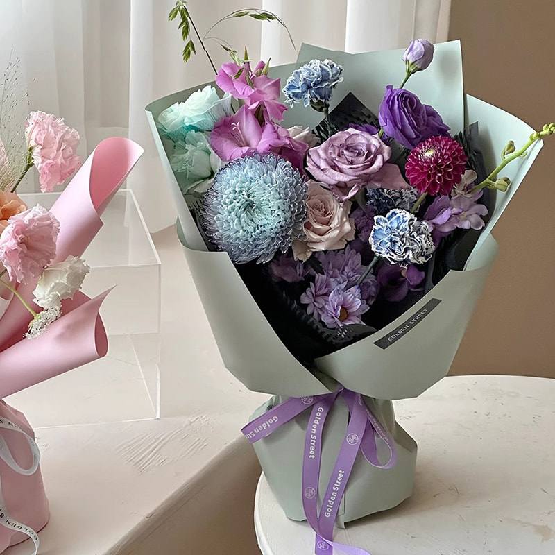 MYHC-68 Pearl Film 8 Silk 45×50cm (±2cm) Solid Color Flower Wrapping Paper