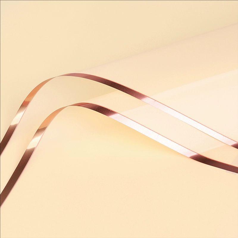 MYHC-72 Solid Color Gold Edge Water Light Film Transparent Flower Packaging Film