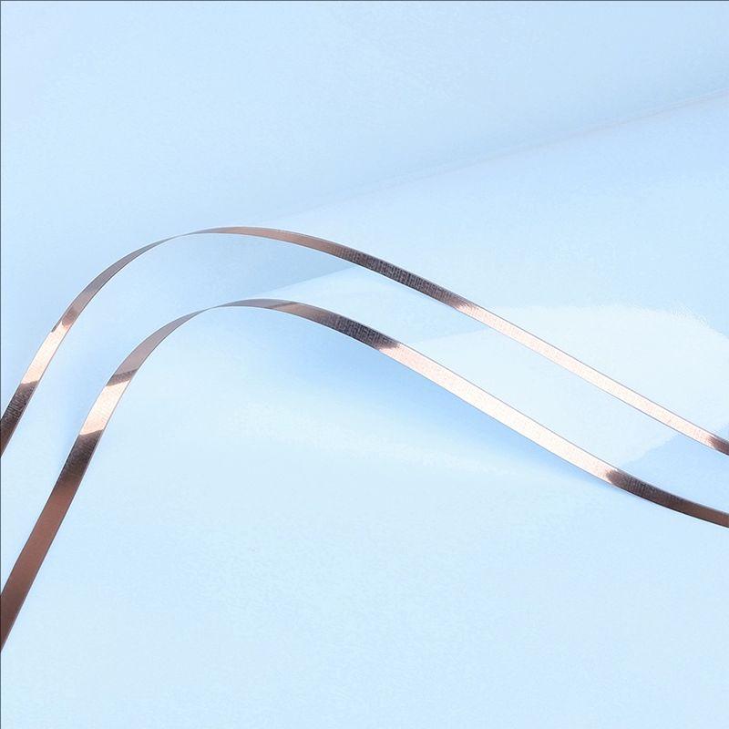 MYHC-72 Solid Color Gold Edge Water Light Film Transparent Flower Packaging Film