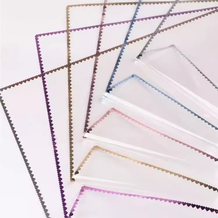 MYHC-73 Lace Glitter Film Opp Transparent Flower Packaging Film