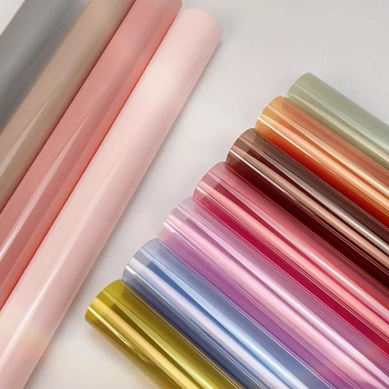 MYHC-74 Jelly Film OPP4.7 Silk Transparent Flower Wrapping Paper