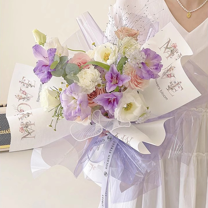 MYHC-74 Jelly Film OPP4.7 Silk Transparent Flower Wrapping Paper
