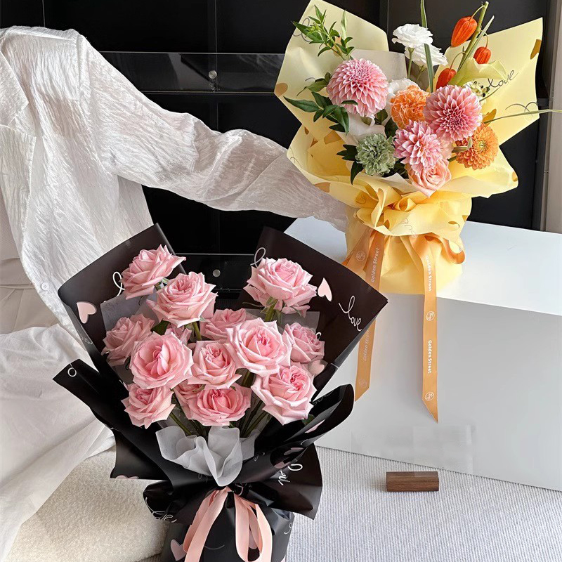 MYHC-75 6 na Kulay 57×57cm (±2cm) Matte Flower Packaging Film