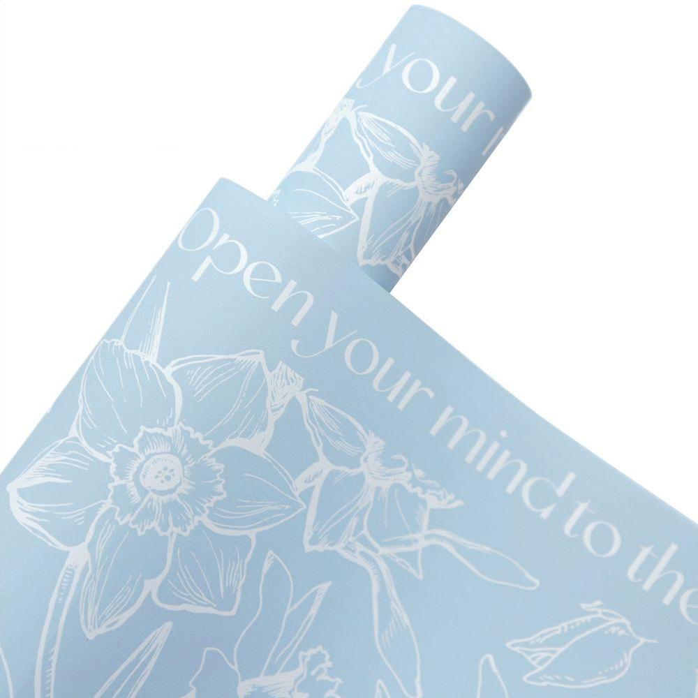 MYHC-77 Daffodils Lines Bopp Pearlescent Film Flower Wrapping Paper