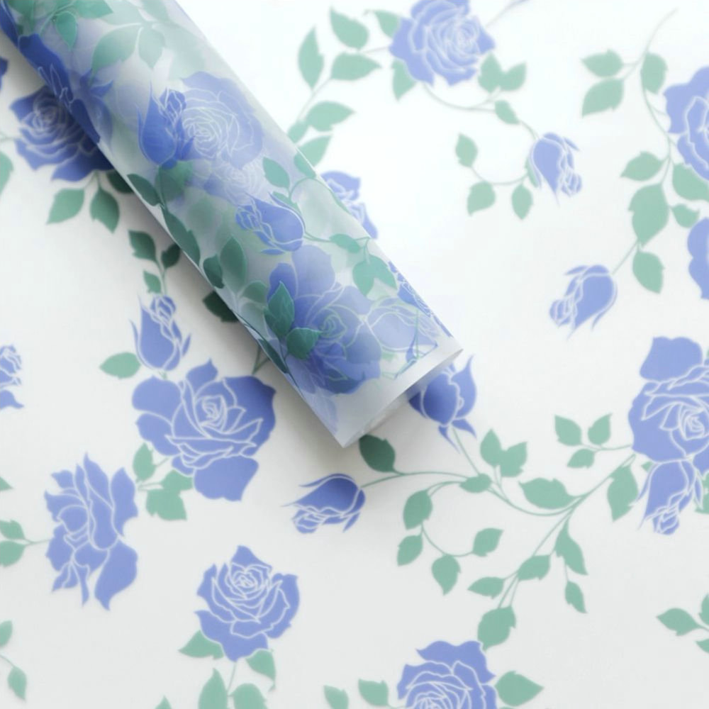 MYHC-79 Rose Print, Dalawang Kulay, Transparent na Flower Packaging Film