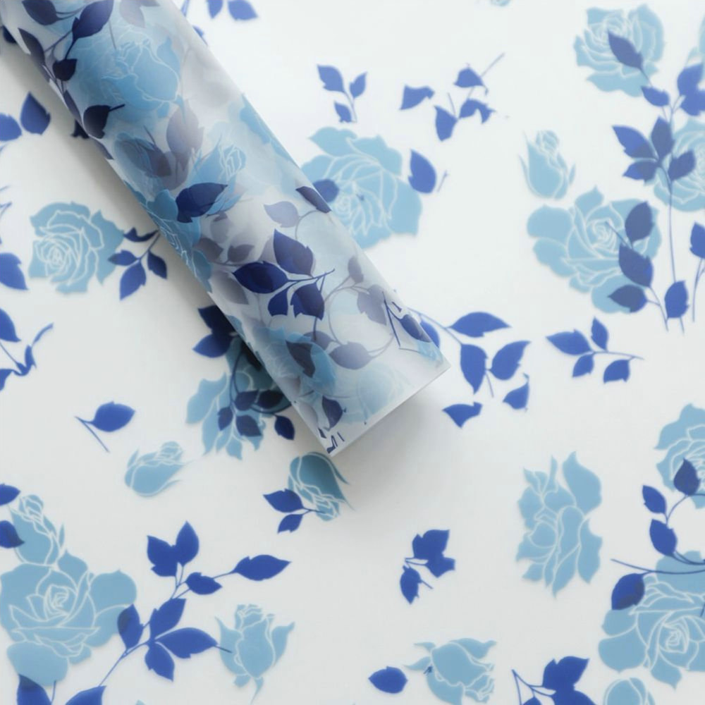MYHC-79 Rose Print, Dalawang Kulay, Transparent na Flower Packaging Film