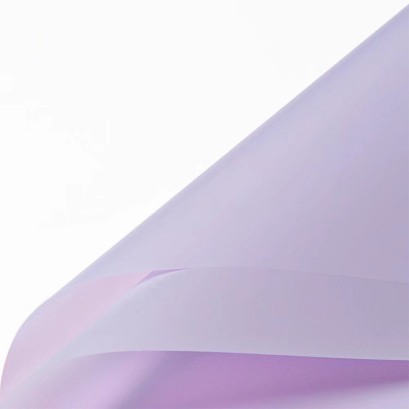 Matte solid color translucent flower wrapping paper