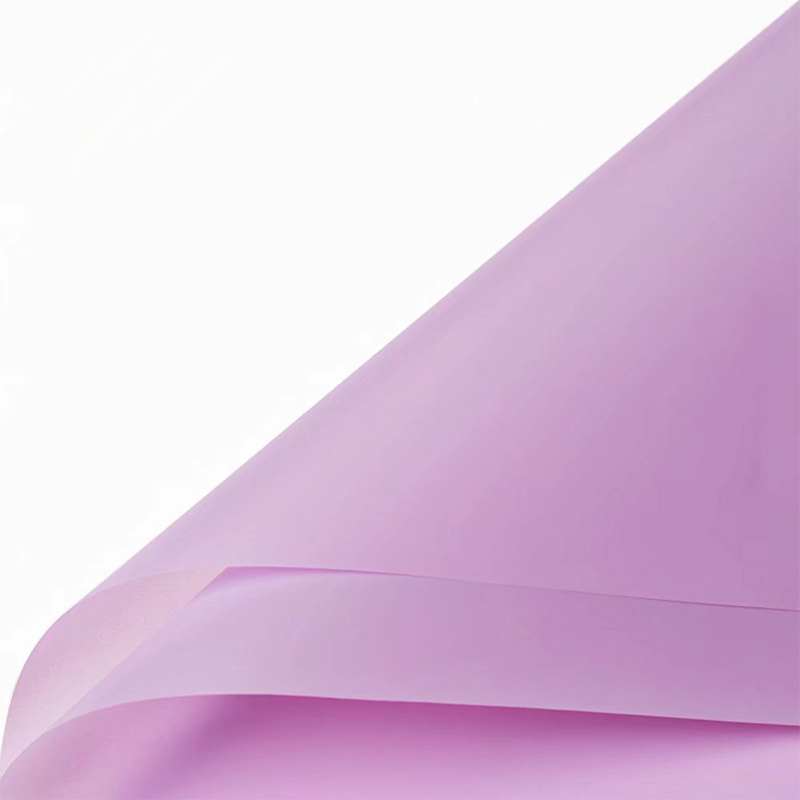 Matte solid color translucent flower wrapping paper