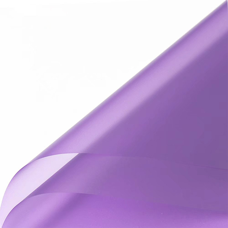Matte solid color translucent flower wrapping paper