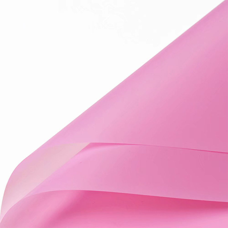Matte solid color translucent flower wrapping paper