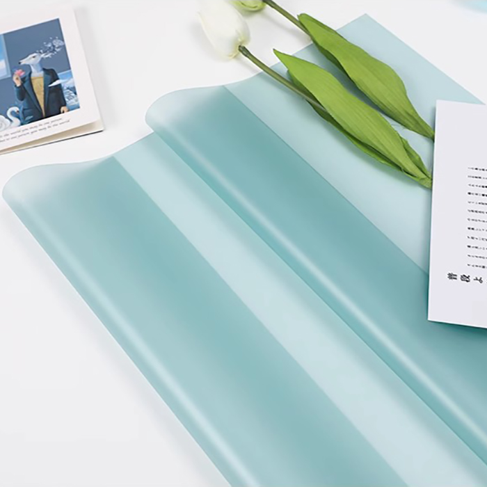 Matte solid color translucent flower wrapping paper