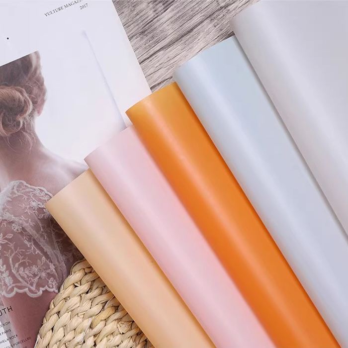 Matte solid color translucent flower wrapping paper