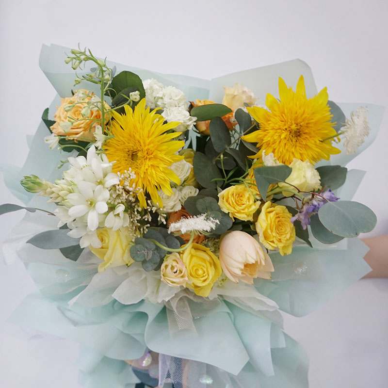 Matte solid color translucent flower wrapping paper