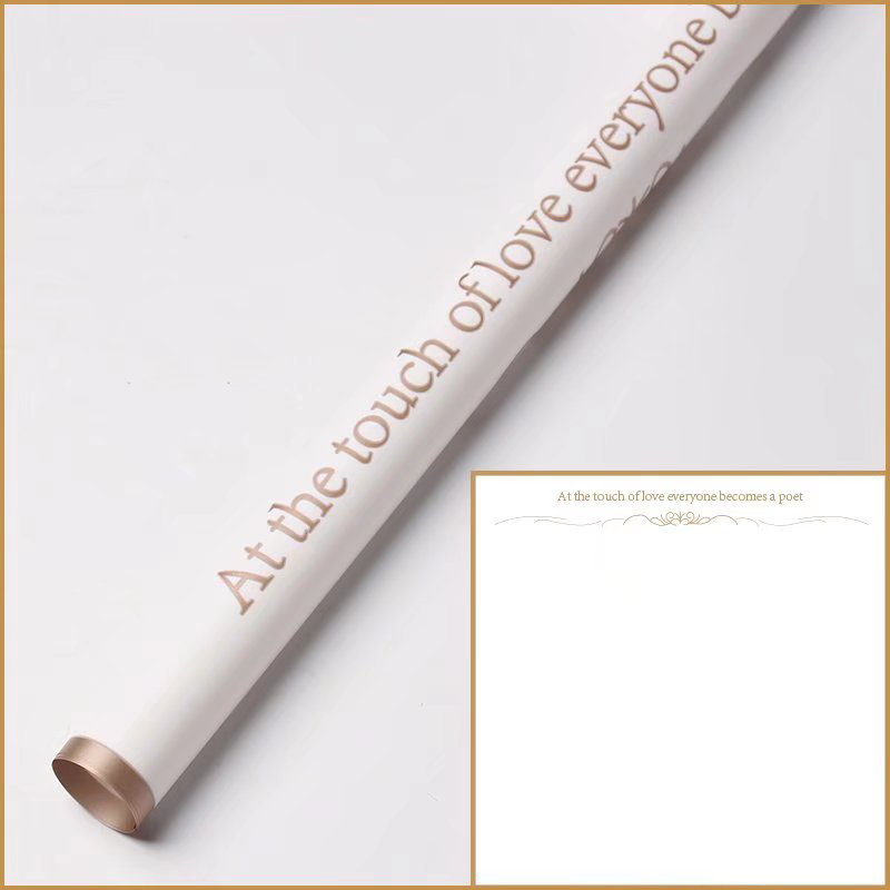9-kulay na gold-edged matte flower wrapping paper