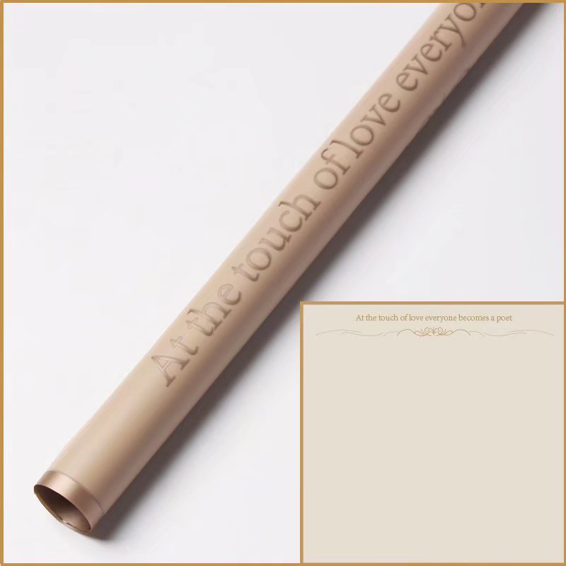 9-kulay na gold-edged matte flower wrapping paper