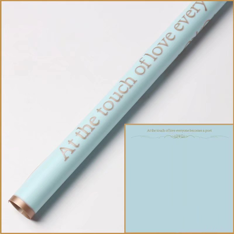 9-kulay na gold-edged matte flower wrapping paper