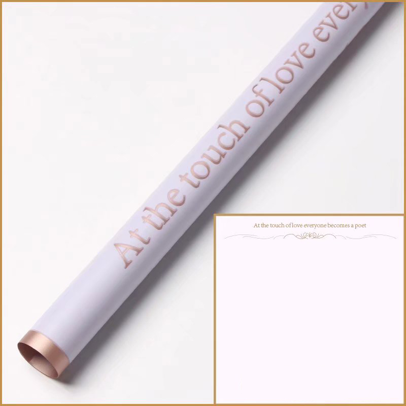 9-kulay na gold-edged matte flower wrapping paper