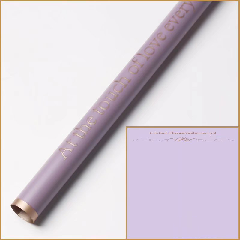 9-kulay na gold-edged matte flower wrapping paper