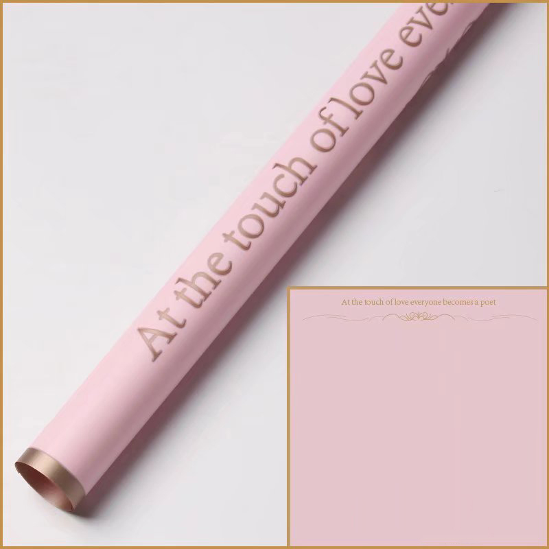 9-kulay na gold-edged matte flower wrapping paper