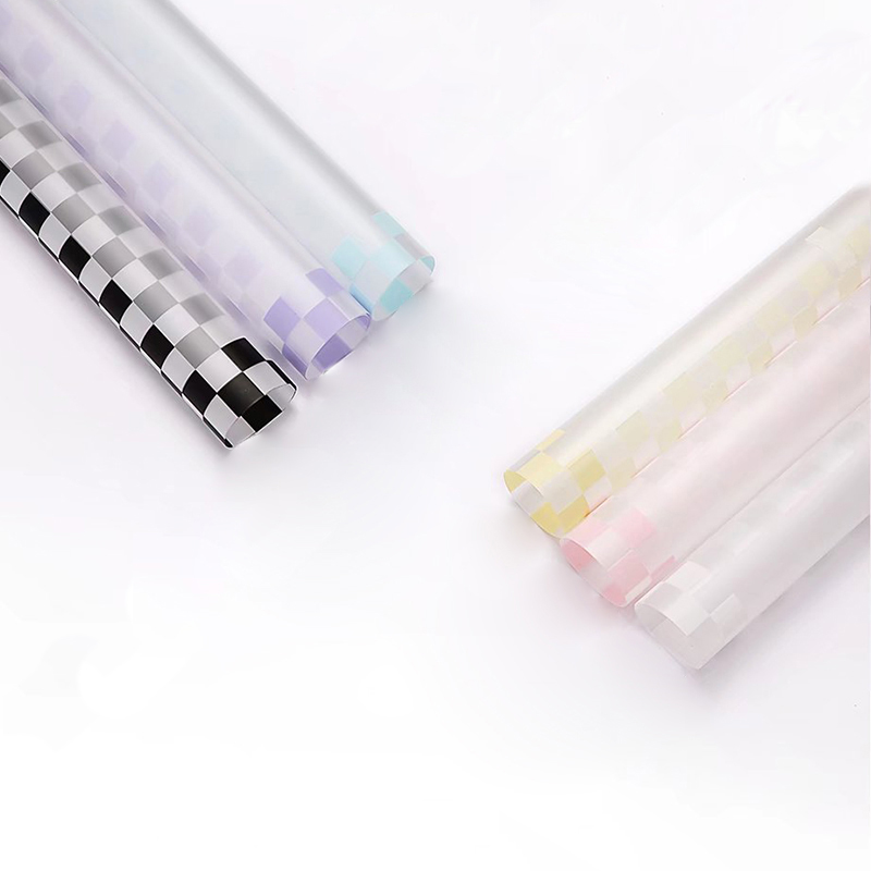 Multi-Color Plaid Bouquet Wrapping Paper