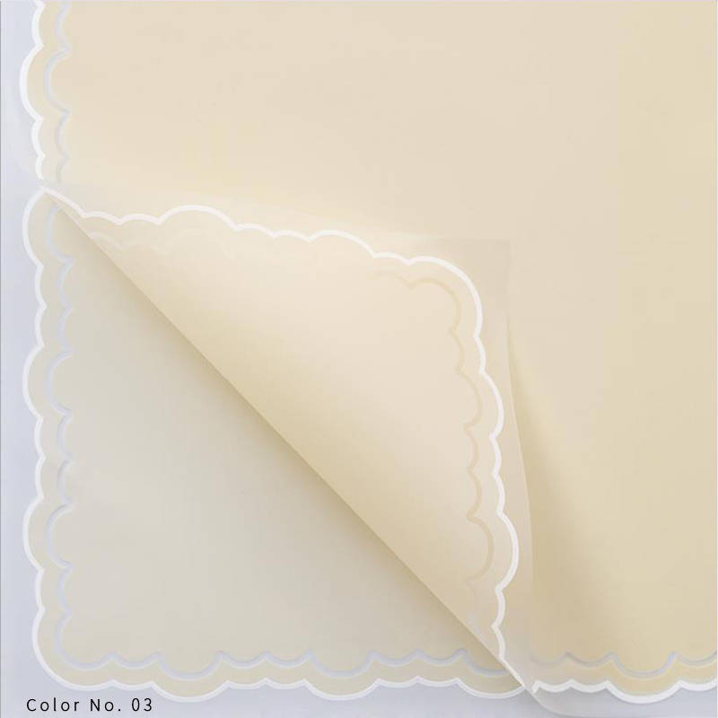 Petal jelly film flower wrapping paper