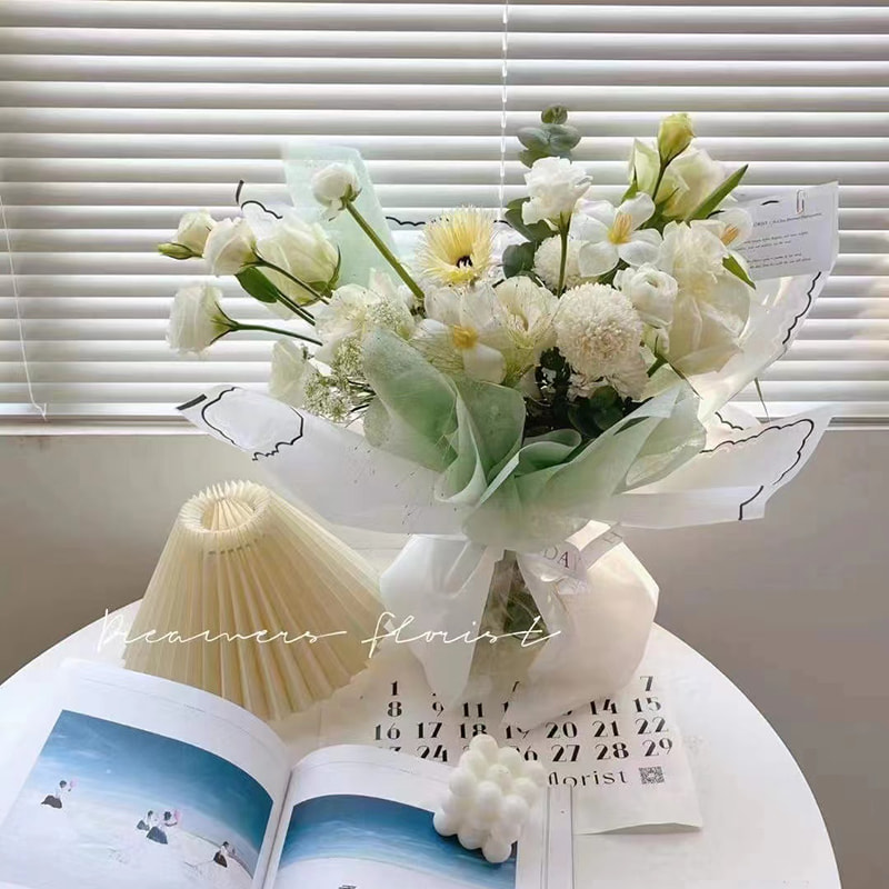 Petal jelly film flower wrapping paper
