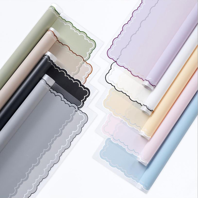 Petal jelly film flower wrapping paper