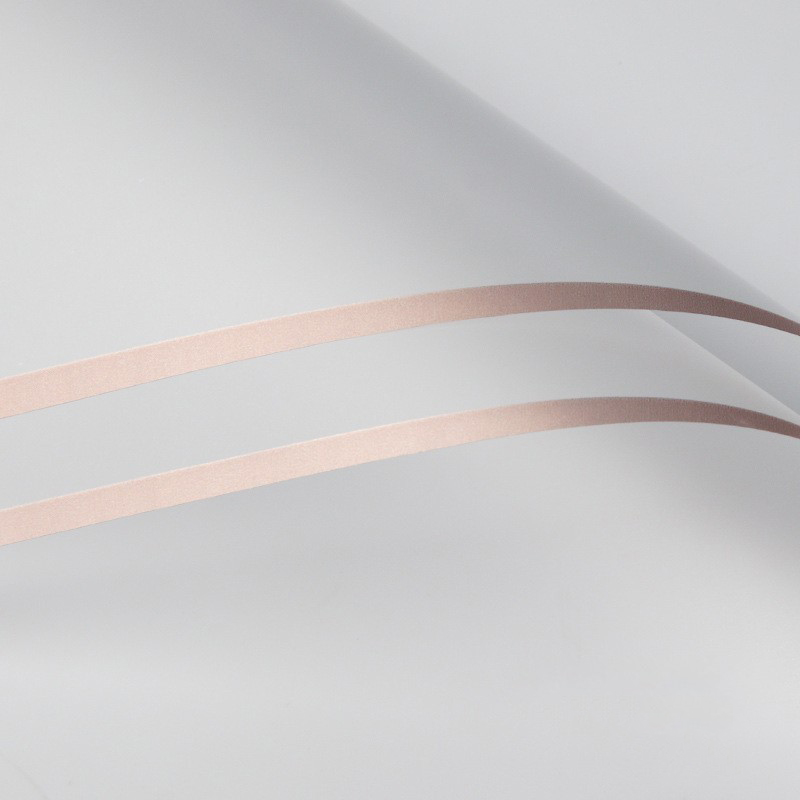 Gold-edged matte flower wrapping paper