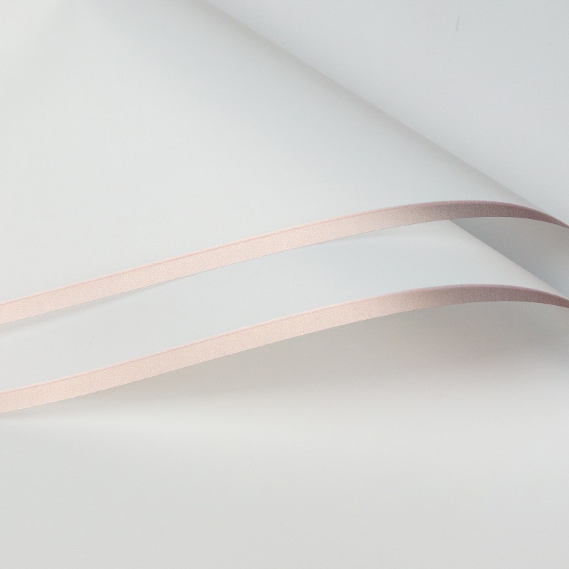 Gold-edged matte flower wrapping paper