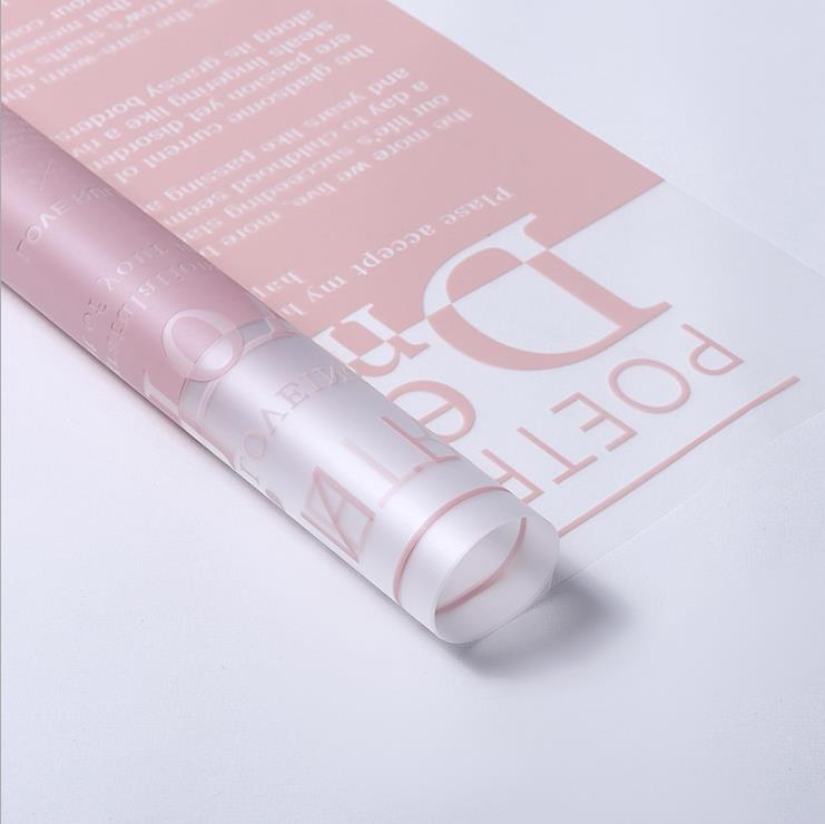 Frosted Jelly Flower Wrap Film