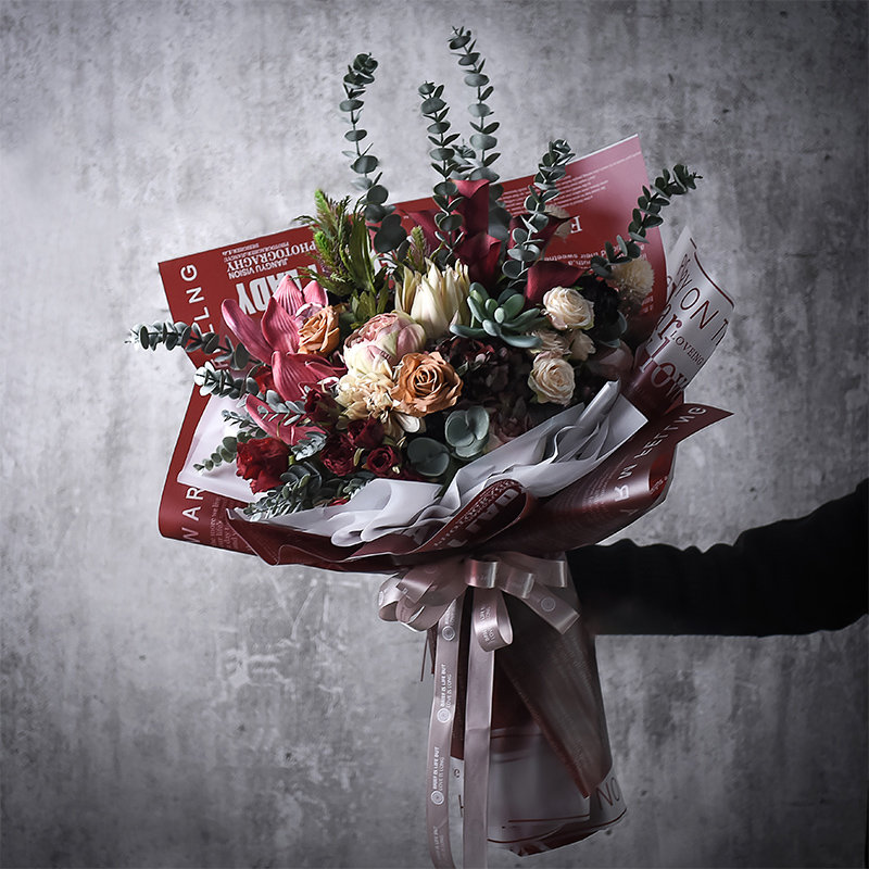 Frosted Jelly Flower Wrap Film