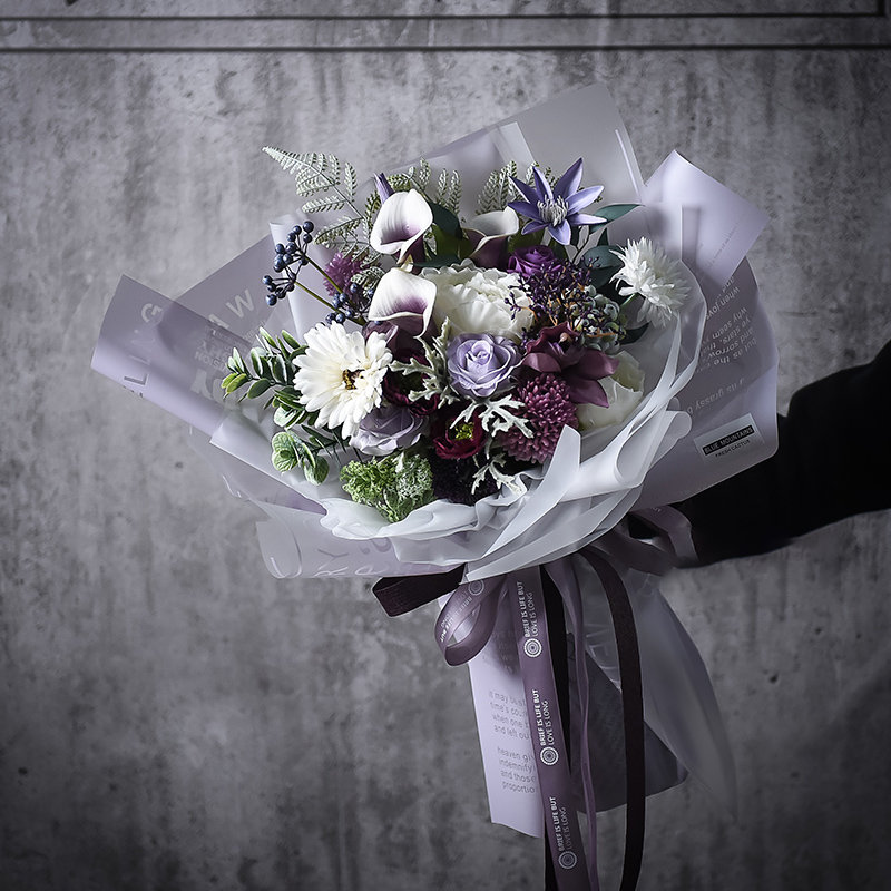 Frosted Jelly Flower Wrap Film