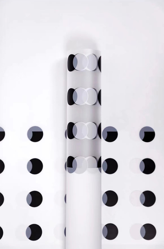 Transparent Polka Dot Flower Wrapping Paper