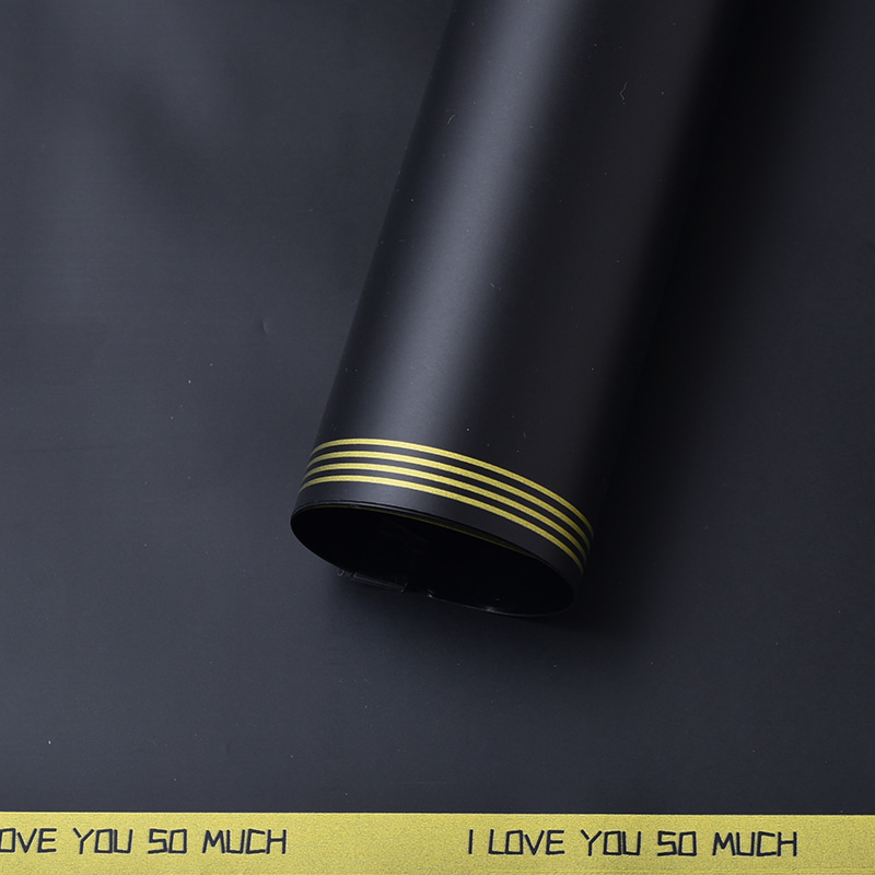Plastic na Waterproof Embossing Matt Lamination Flower Wrapping Paper