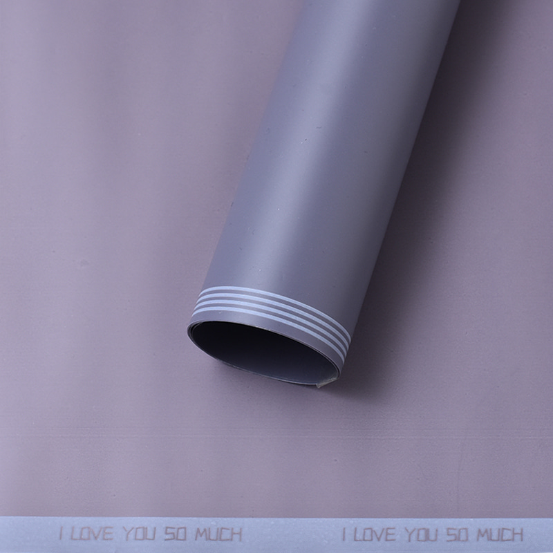 Plastic na Waterproof Embossing Matt Lamination Flower Wrapping Paper