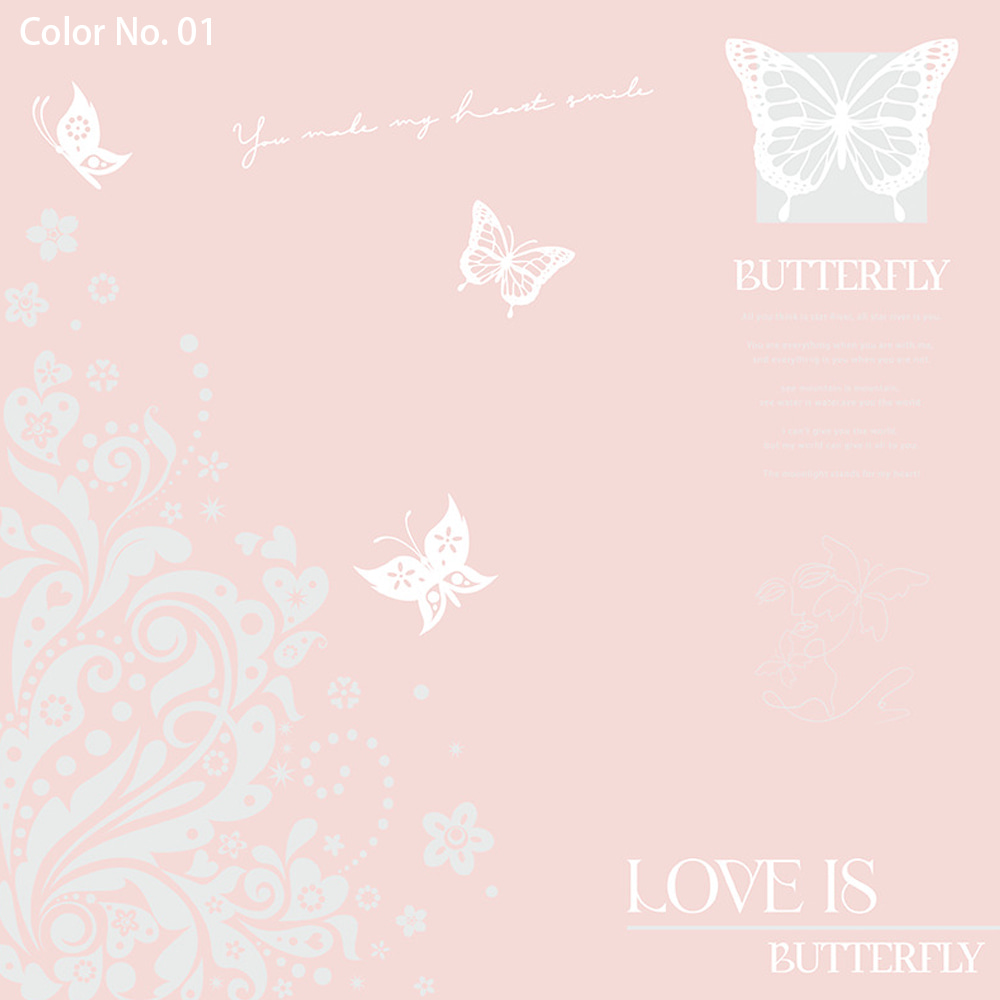 Waterproof Bouquet Packaging Nossa Paper na may Single-Sided Coating Hollowed Out Butterfly Print Design