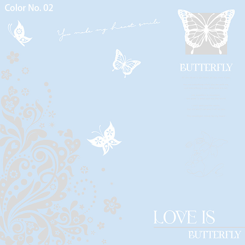 Waterproof Bouquet Packaging Nossa Paper na may Single-Sided Coating Hollowed Out Butterfly Print Design