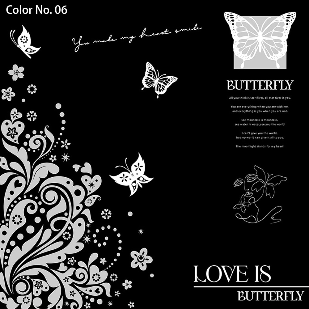 Waterproof Bouquet Packaging Nossa Paper na may Single-Sided Coating Hollowed Out Butterfly Print Design