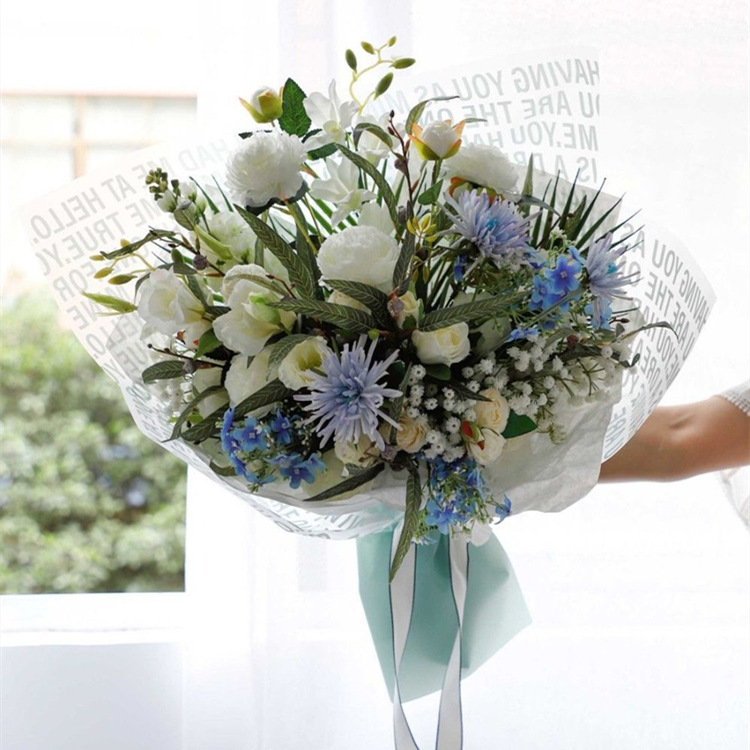 Waterproof Coating Art Flower Wrapping Nossa Paper