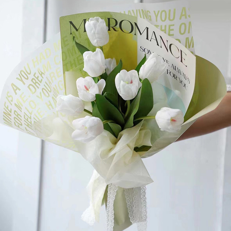 Waterproof Coating Art Flower Wrapping Nossa Paper