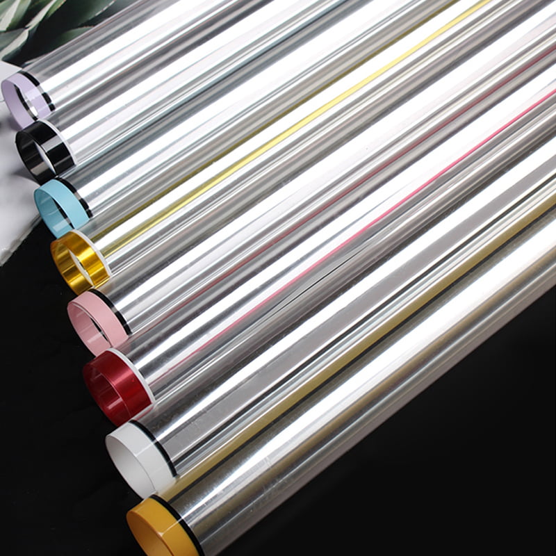 Silver Edged Semi Transparent Silver Ion Matte Waterproof Flower Wrapping Paper