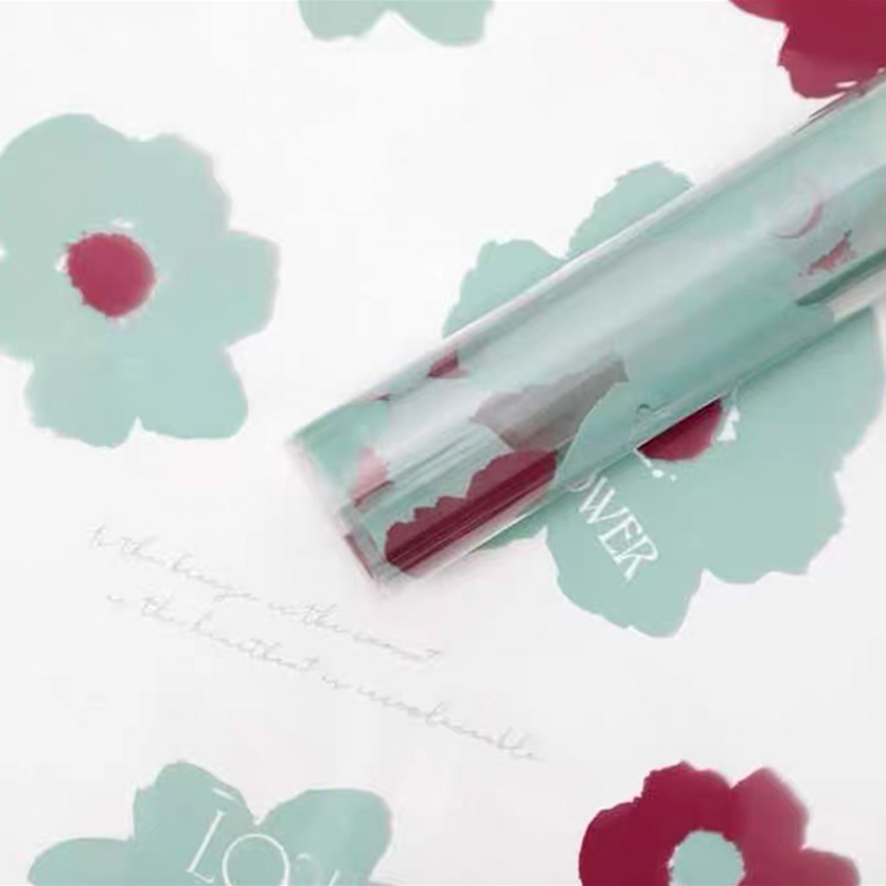 58x58cm Waterproof Plastic Floral Wrap Roll