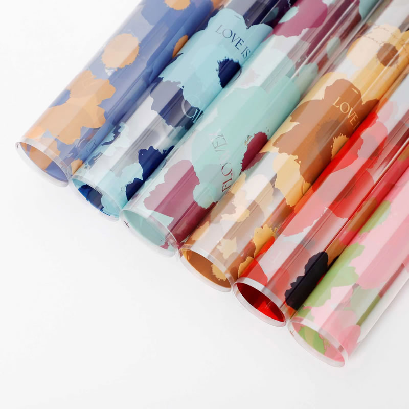58x58cm Waterproof Plastic Floral Wrap Roll