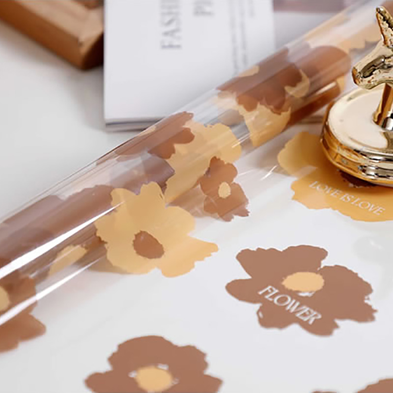 58x58cm Waterproof Plastic Floral Wrap Roll