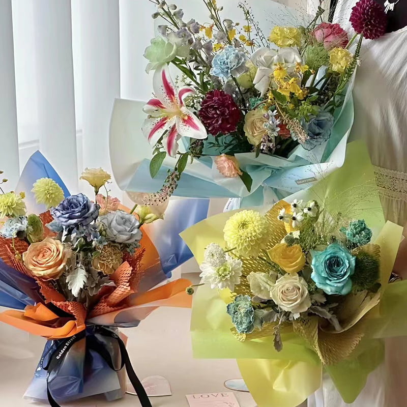 4.5 Mil OPP Flower Wrapping Paper
