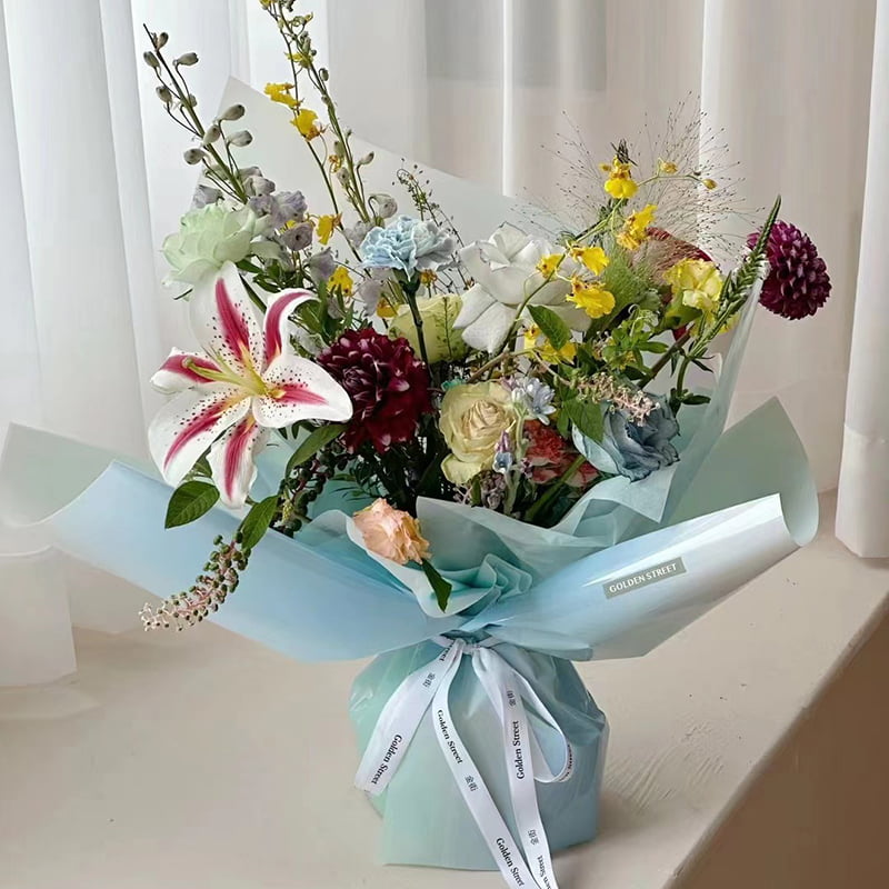 4.5 Mil OPP Flower Wrapping Paper